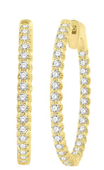 Parkplace Jewelers Inside-Out Diamond Hoop Earrings 622B1PPFGERYG