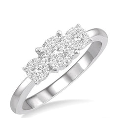 Parkplace Jewelers Round Shape Past Present & Future Lovebright Essential Diamond Engagement Ring 36925PPFVWG