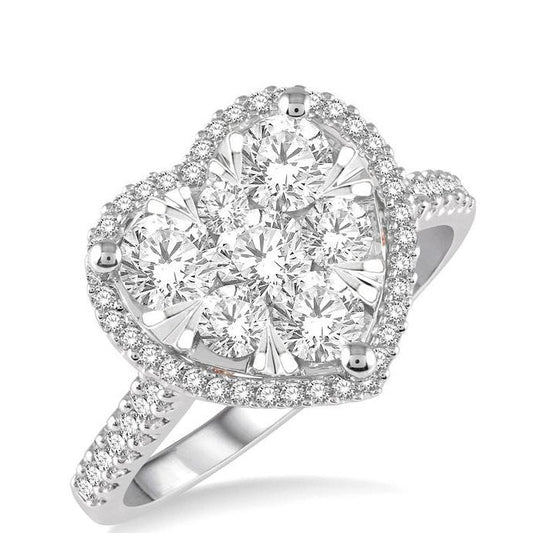 Parkplace Jewelers Heart Shape Halo Lovebright Essential Diamond Engagement Ring 136F0PPFVWP-1.05