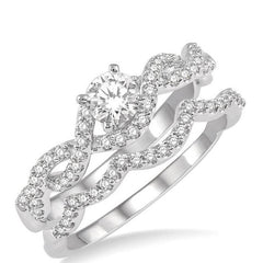 Parkplace Jewelers Round Shape Diamond Wedding Set 258J3PPFHWG-WS