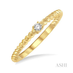 ASHI Stackable Petite Diamond Fashion Ring 385H9PPTGYG