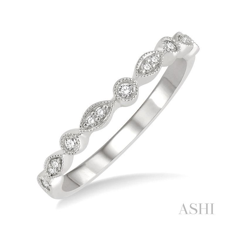 ASHI Diamond Wedding Band 266F8PPFVWG-WB