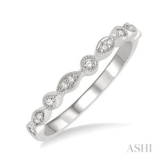 ASHI Diamond Wedding Band 266F8PPFVWG-WB