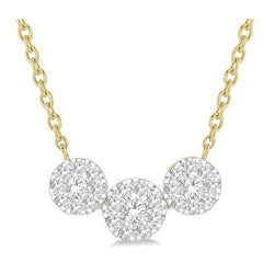 Parkplace Jewelers Round Shape Past Present & Future Lovebright Essential Diamond Necklace 9962HPPFVNKYW