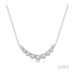 ASHI Graduated Diamond Smile Necklace 991HHPPFGNKWG