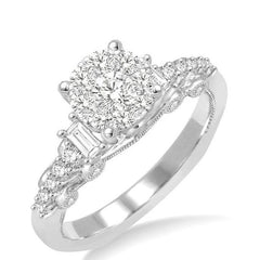 Parkplace Jewelers Round Shape Lovebright Diamond Engagement Ring 136A2PPFVWG