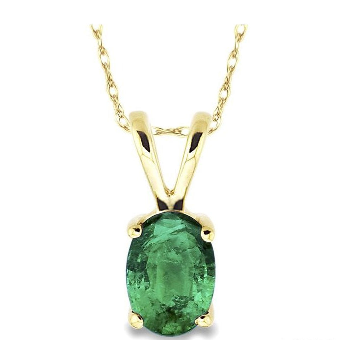 Parkplace Jewelers Oval Shape Gemstone Solitaire Pendant 57129PPF@PDEM