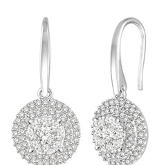 Parkplace Jewelers Round Shape Halo Lovebright Essential Diamond Earrings 910B2PPFVERWG
