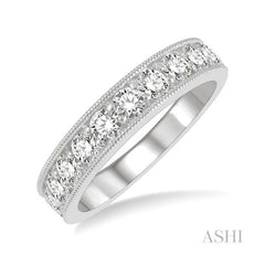 ASHI Diamond Wedding Band 33331PPFGWG