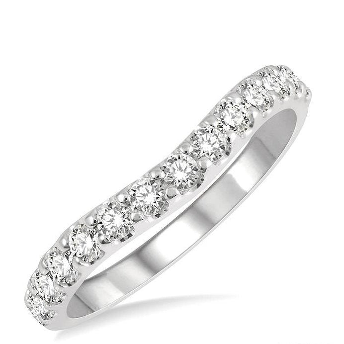 Parkplace Jewelers Curved Diamond Wedding Band 30343PPFGWG