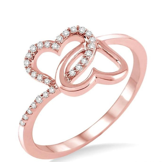 Parkplace Jewelers Twin Heart Shape Diamond Fashion Ring 34748PPTSPG