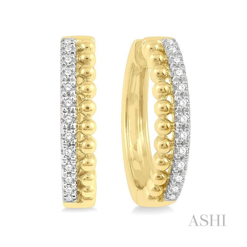 ASHI Diamond Hoop Earrings 630B6PPFHERYG