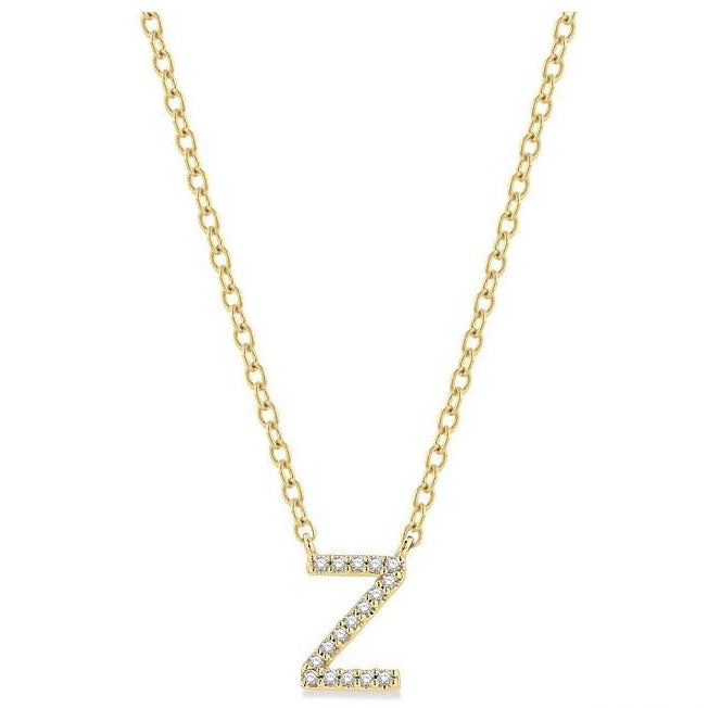 Parkplace Jewelers Block 'Z' Initial Diamond Pendant 912F9PPTSPDYG-Z