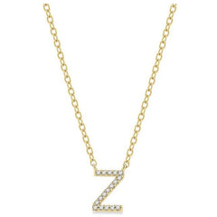Parkplace Jewelers Block 'Z' Initial Diamond Pendant 912F9PPTSPDYG-Z