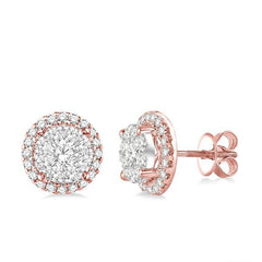Parkplace Jewelers Round Shape Halo Lovebright Essential Diamond Earrings 94910PPFVERPW-1.50