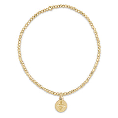 Enewton Classic Gold 2mm Bead Bracelet- Direction Gold Disc BCLG2DIRGD