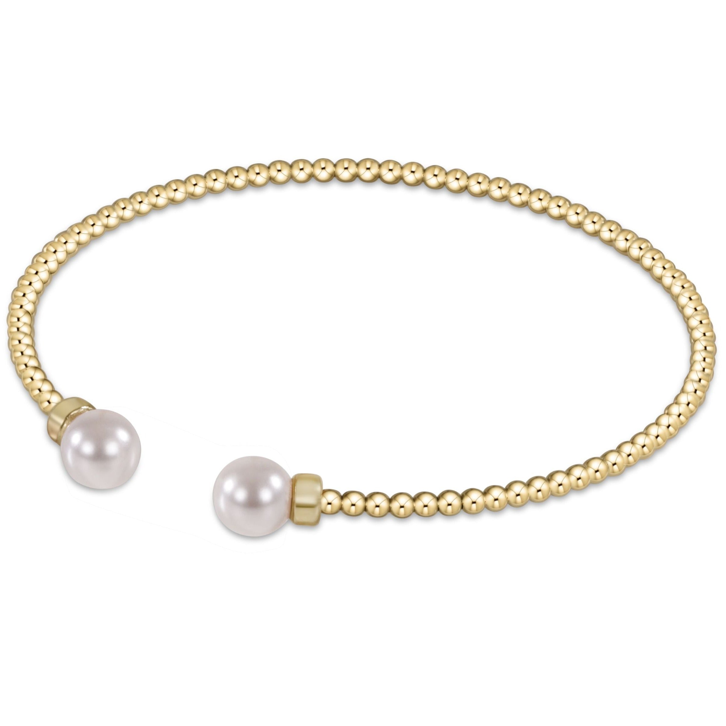 Enewton Classic Gold 2mm Bead Cuff - Pearl BCLG2CPE