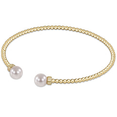Enewton Classic Gold 2mm Bead Cuff - Pearl BCLG2CPE