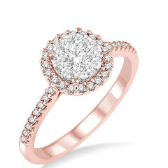 Parkplace Jewelers Round Shape Halo Lovebright Essential Diamond Engagement Ring 13293PPFVPW