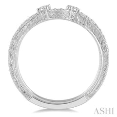 ASHI Curved Diamond Wedding Band 30157PPFHWG