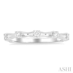 ASHI Stackable Diamond Fashion Bamboo Ring 30267PPFGWG