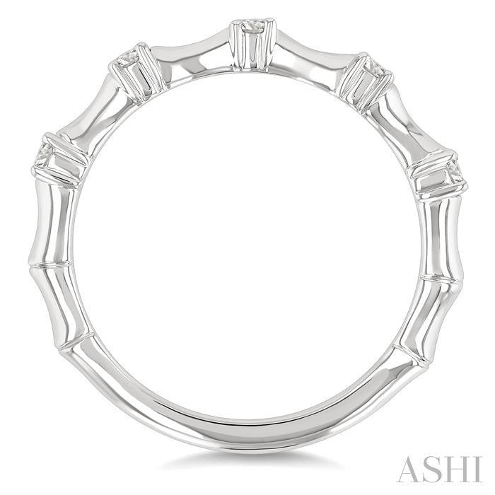 ASHI Stackable Diamond Fashion Bamboo Ring 30267PPFGWG