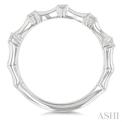 ASHI Stackable Diamond Fashion Bamboo Ring 30267PPFGWG