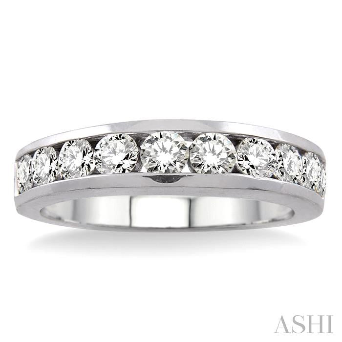 ASHI Channel Set Diamond Wedding Band 30301PPFNW