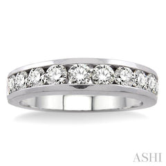 ASHI Channel Set Diamond Wedding Band 30301PPFNW