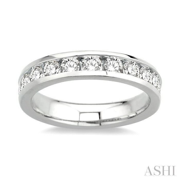 ASHI Channel Set Diamond Wedding Band 30321PPFNW