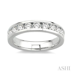 ASHI Channel Set Diamond Wedding Band 30321PPFNW