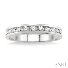 ASHI Channel Set Diamond Wedding Band 30326PPFHWG