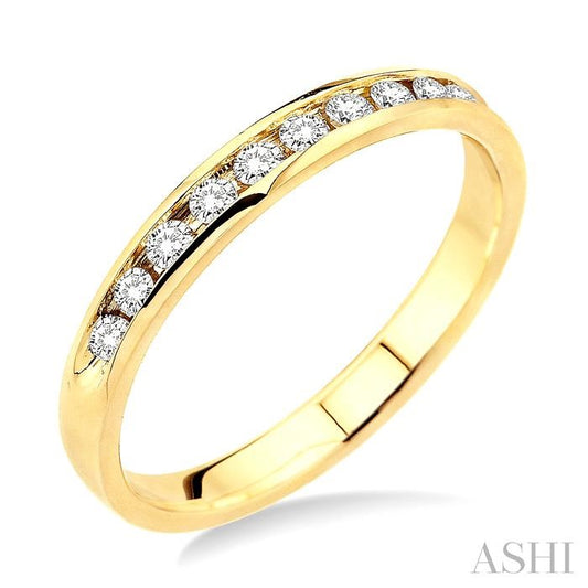 ASHI Channel Set Diamond Wedding Band 30326PPFNYG
