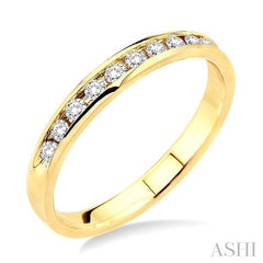 ASHI Channel Set Diamond Wedding Band 30326PPFNYG