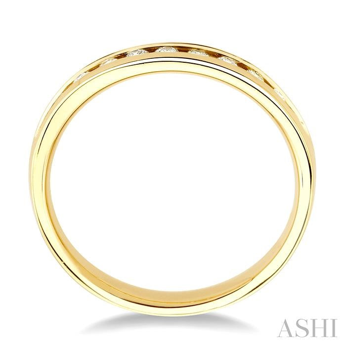 ASHI Channel Set Diamond Wedding Band 30326PPFNYG