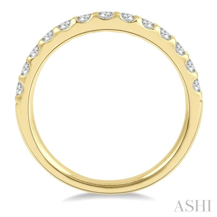 ASHI Curved Diamond Wedding Band 30343PPFHYG