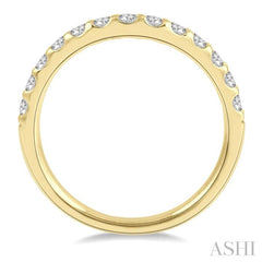 ASHI Curved Diamond Wedding Band 30343PPFHYG