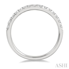 ASHI Curved Diamond Wedding Band 30345PPFHWG