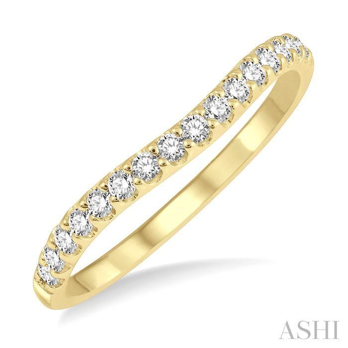 ASHI Curved Diamond Wedding Band 30346PPFHYG