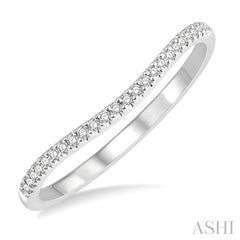 ASHI Curved Diamond Wedding Band 30348PPFHWG