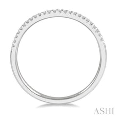 ASHI Curved Diamond Wedding Band 30348PPFHWG