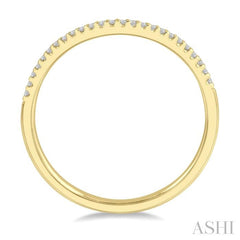 ASHI Curved Diamond Wedding Band 30348PPFHYG
