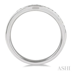 ASHI Channel Set Curved Diamond Wedding Band 30352PPFHWG