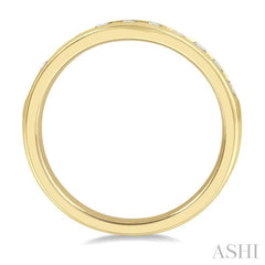ASHI Channel Set Curved Diamond Wedding Band 30353PPFHYG