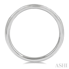 ASHI Channel Set Curved Diamond Wedding Band 30356PPFHWG