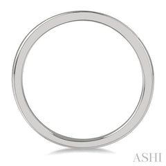 ASHI Channel Set Curved Diamond Wedding Band 30358PPFHWG