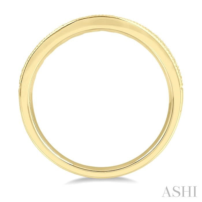 ASHI Curved Diamond Wedding Band 30363PPFHYG