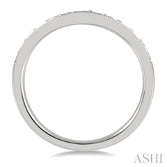 ASHI Curved Diamond Wedding Band 30365PPFHWG