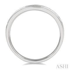 ASHI Curved Diamond Wedding Band 30366PPFHWG
