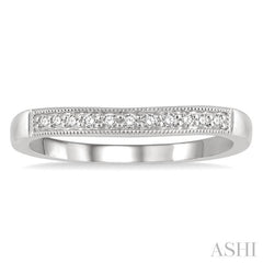 ASHI Curved Diamond Wedding Band 30368PPFHWG